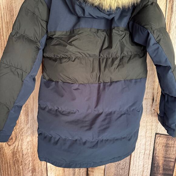 Columbia Jacket Marquam Peak Fusion Parka Small Navy Black Omni-Heat Ski Snow - Picture 6 of 8